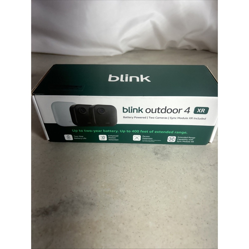 Blink Outdoor 4 XR Two Camera System w/Sync Module New Factory 2 Camera